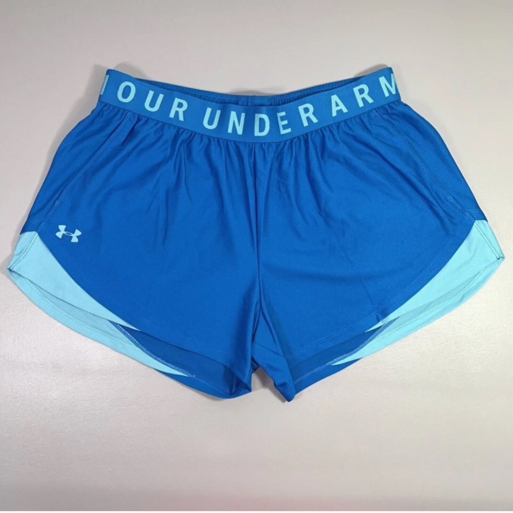 Under Armour Women's Play Up 3.0 3" Shorts - Royal Blue - Size Small